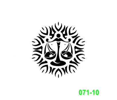 Ekslibrisas - zodiako ženklas Svarstyklės