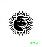Ekslibrisas - zodiako ženklas Jautis
