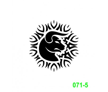 Ekslibrisas - zodiako ženklas Jautis