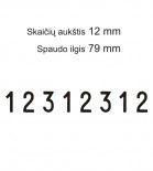 Numeratorius 15128, 12 mm, 8 skaičių
