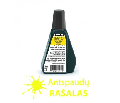 Rašalas antsp. 7012 geltona ryški sp. (zinc yellow) 28ml