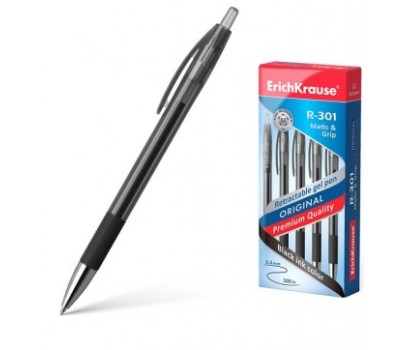 Automatinis gelinis rašiklis Matic ErichKrause  0,4mm juodos sp.