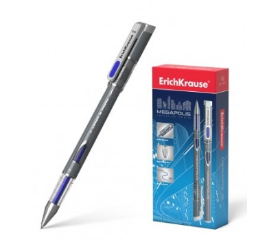 Gelinis rašiklis Megapolis ErichKrause  0,5mm mėlynos sp.