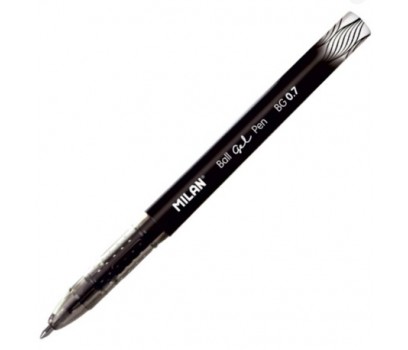 Gelinis rašiklis MILAN  BG 0,7mm  juodos sp.
