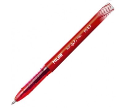 Gelinis rašiklis MILAN  BG 0,7mm  raudonos sp.