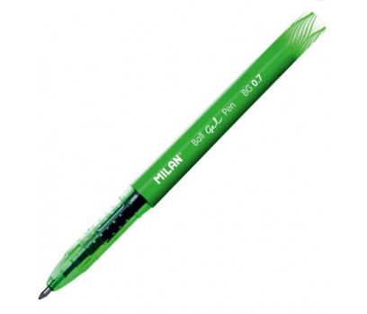 Gelinis rašiklis MILAN  BG 0,7mm  žalios sp.
