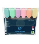 Teksto žymeklių Schneider Job 1-5mm 6 pastelinių sp.rinkinys