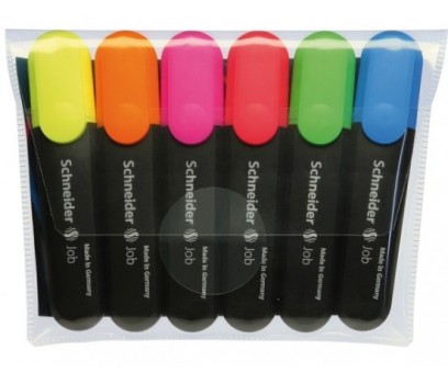 Teksto žymeklių Schneider Job 1-5mm  6 ryškių sp.rinkinys