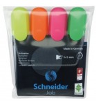 Teksto žymeklių Schneider Job 1-5mm 4spalvų rinkinys