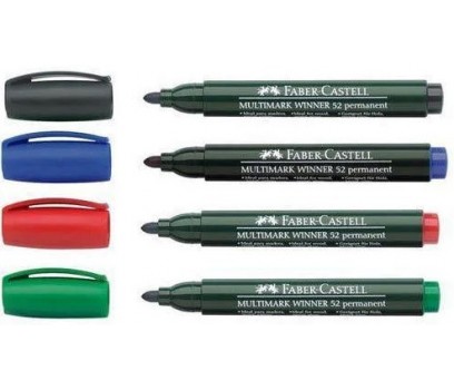 Žymeklis permanentinis  Faber-Castell Winner 52, 2.8mm žalios sp.