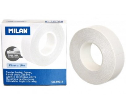 Dvipusė lipni juostelė  MILAN 15mmx10m matinė