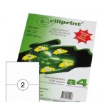 Lipnios etiketės Rillprint A4  210 x 148,5mm 2 lipd/lap.