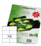 Lipnios etiketės Rillprint A4  105 x 57mm 10 lipd/lap.