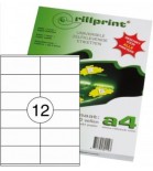 Lipnios etiketės Rillprint A4  105 x 48mm 12 lipd/lap.