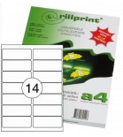Lipnios etiketės Rillprint A4 105 x 41mm 14 lipd/lap.