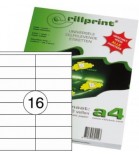 Lipnios etiketės Rillprint A4 105 x 37mm 16 lipd/lap.