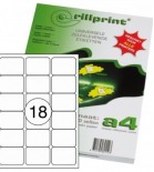 Lipnios etiketės Rillprint A4  63,5 x 46,6mm 18 lipd/lap.